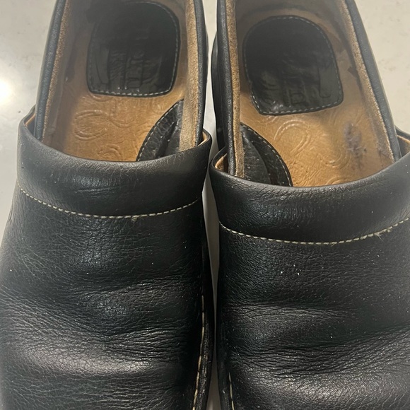 Born Shoes - Born Black Leather Women's Mules